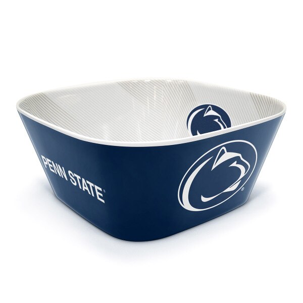 large melamine party bowl with Penn State and Athletic Logos